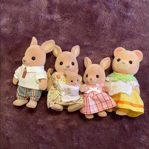 calico critters kangaroo family and bear